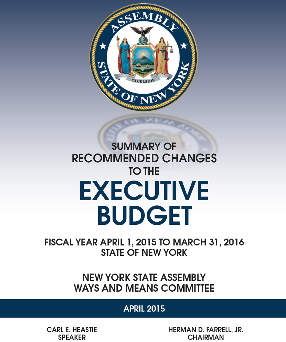 Summary of Recommended Changes to the Executive Budget