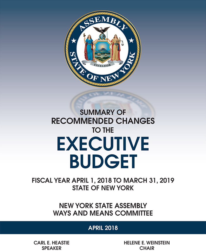 Summary of Recommended Changes to the Executive Budget