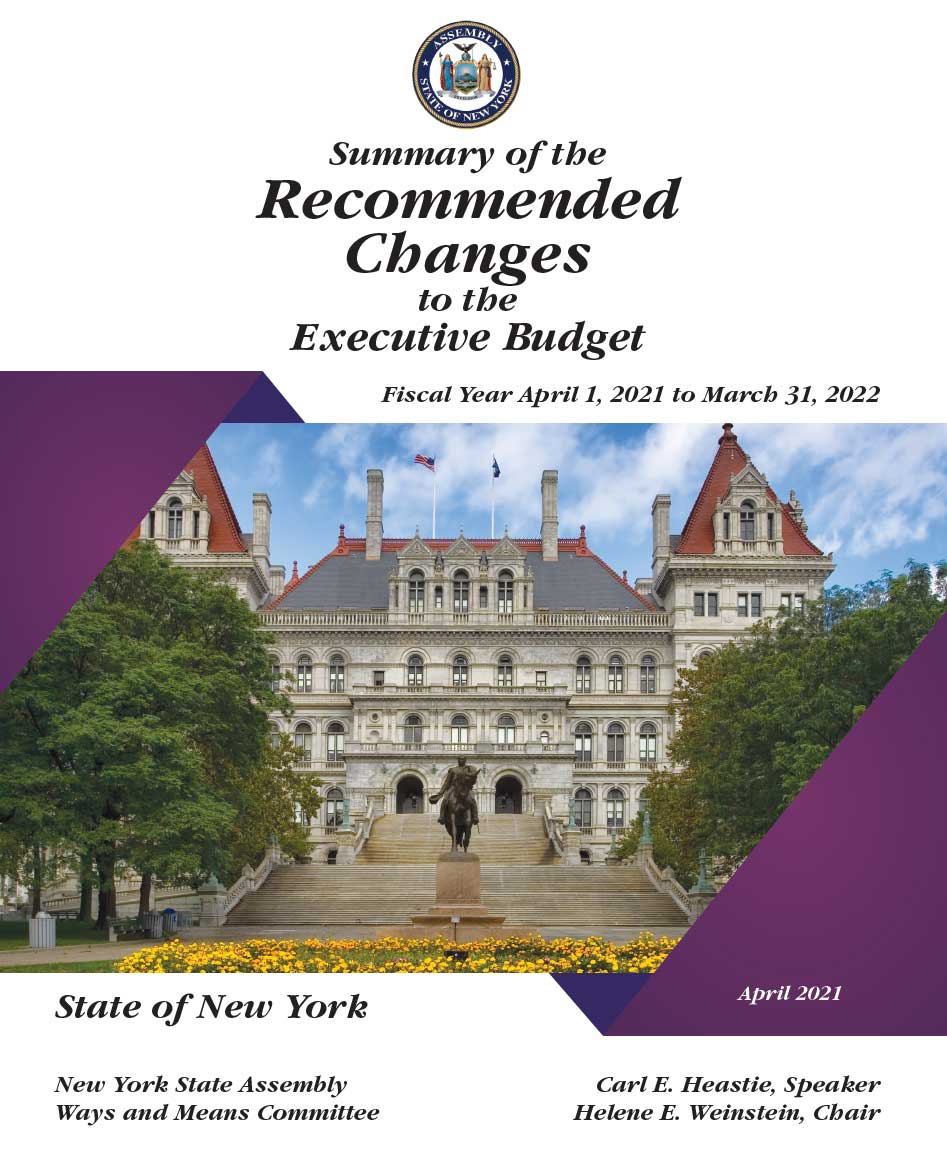 Summary of the Assembly Recommended Changes to the Executive Budget