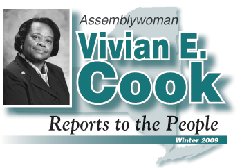 Assemblywoman Vivian E. Cook Reports to the People - Winter 2009