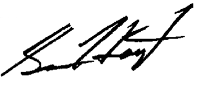 Signature of Sam Hoyt, Chair