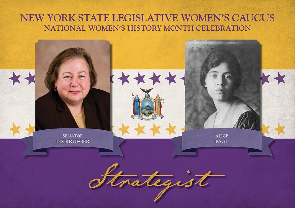 Members of the 2019-2020 Women’s Legislation Caucus commemorate and remember the leaders of the Women’s Suffrage Movement whose historical efforts enabled women to vote and to run for and hold political office.