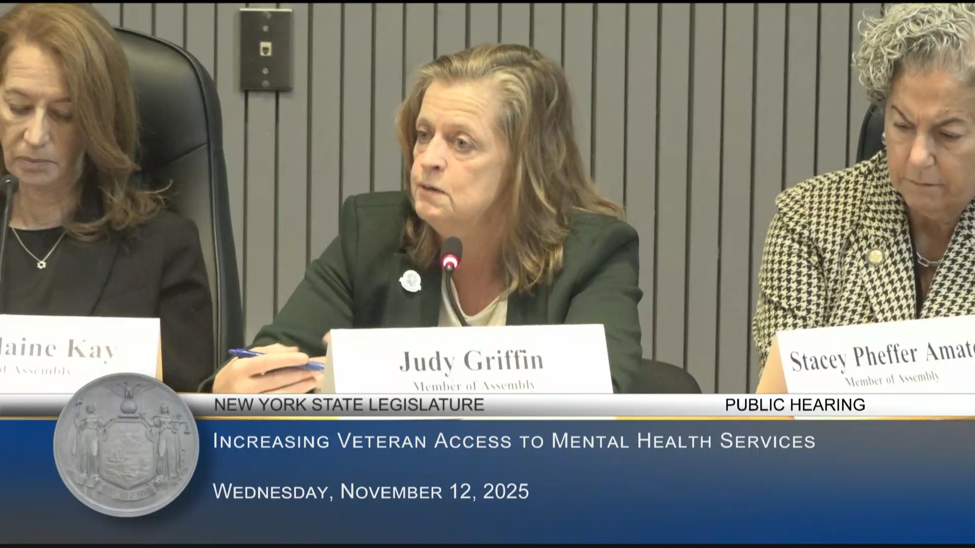 Honorable Chad Lennon Testifies at Public Hearing on Ways to Increase Veterans’ Access to Mental Health Services