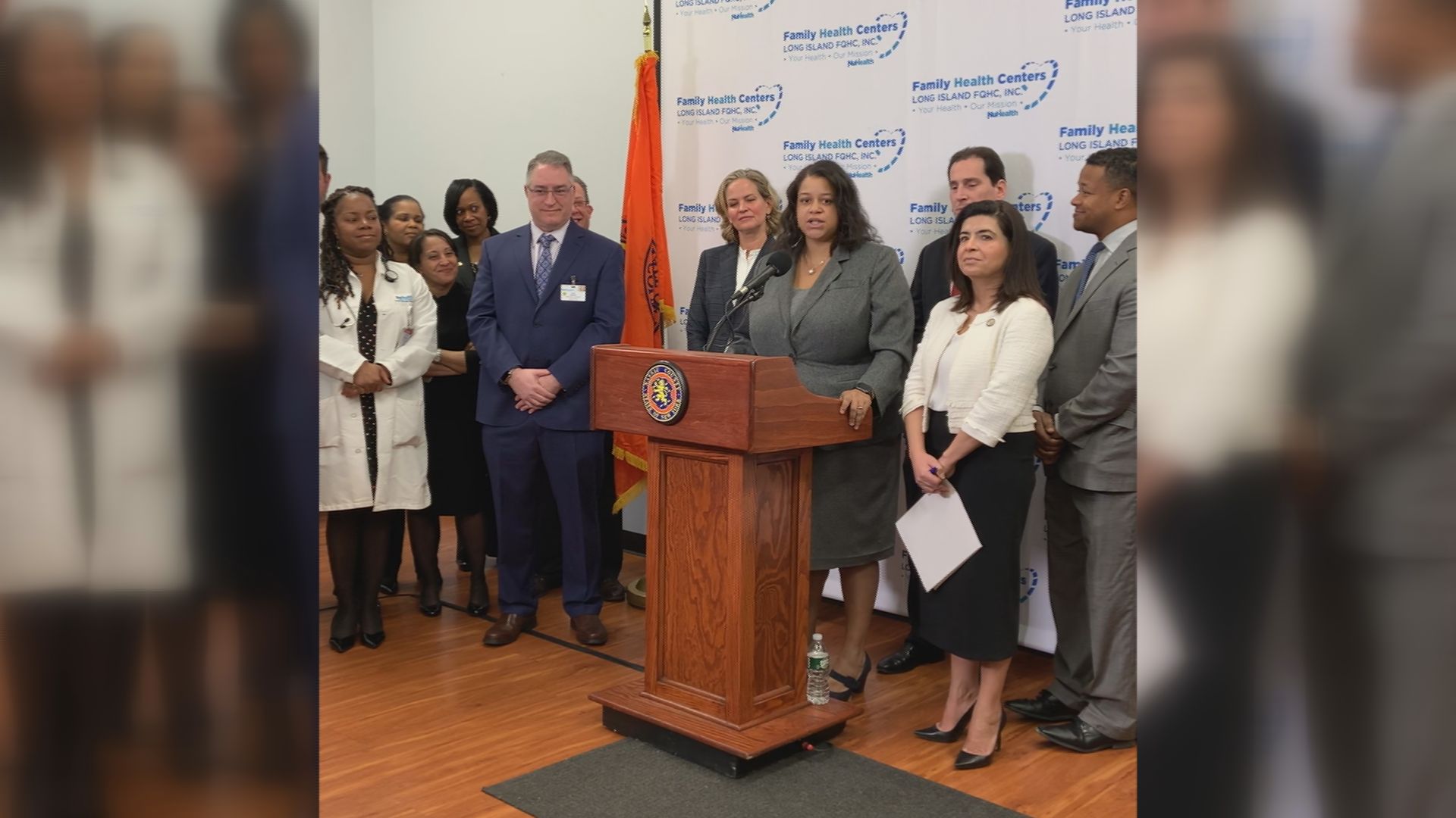 Assemblywoman Solages Holds Press Conference with Local Officials on COVID-19