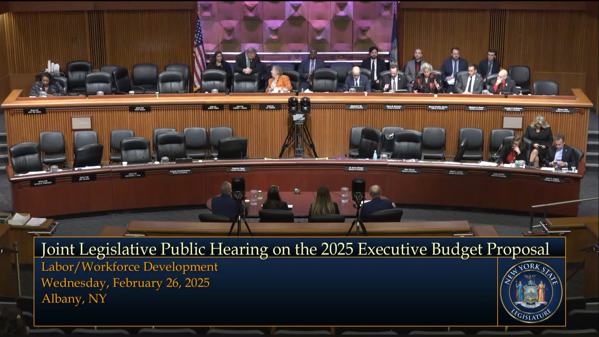 Joint Budget Hearing on Labor and Workforce