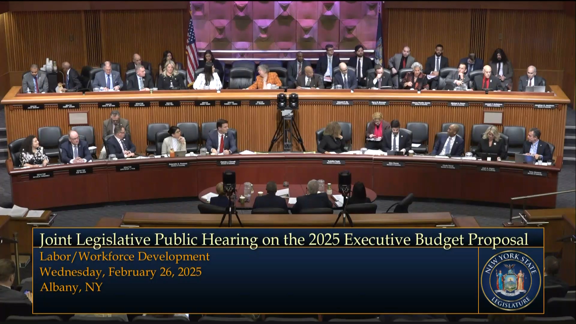 Commissioners Testify During Joint Budget Hearing on Labor and Workforce