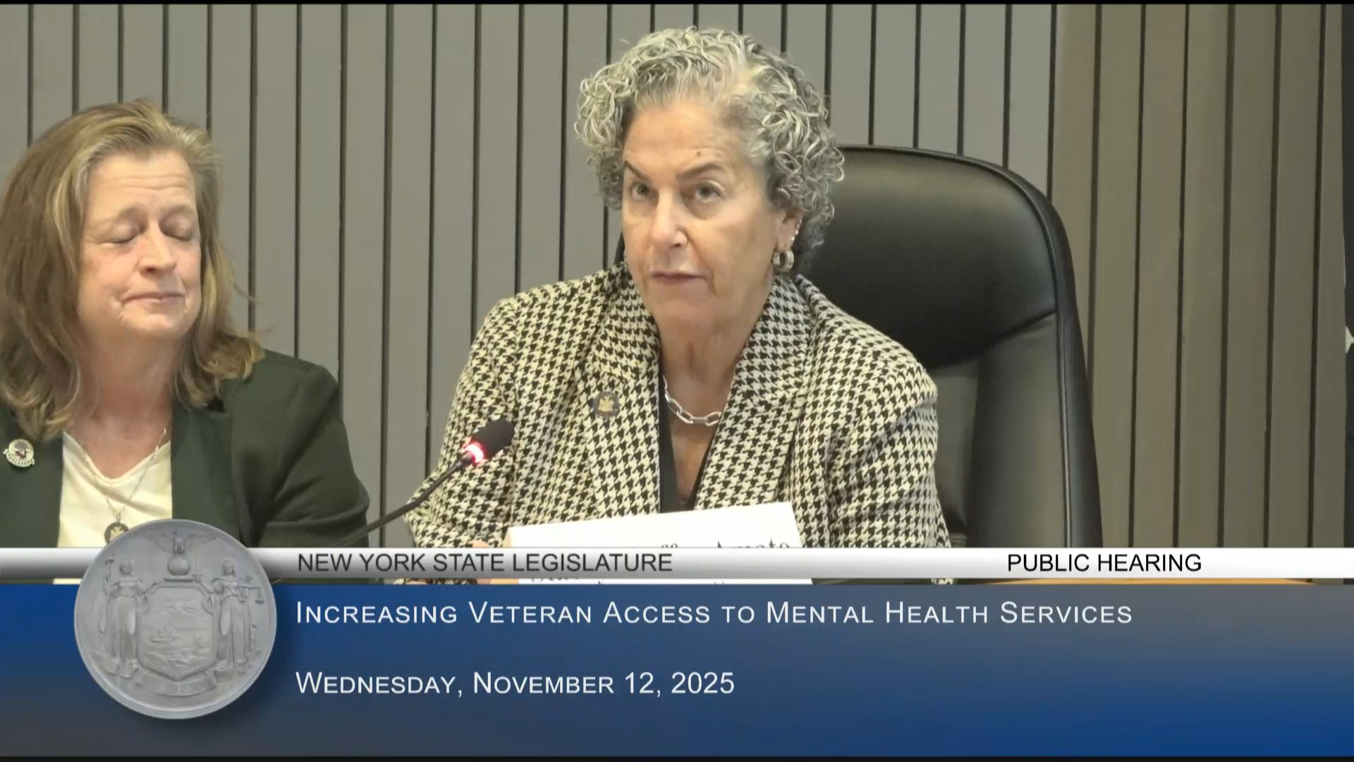 Honorable Chad Lennon Testifies at Public Hearing on Ways to Increase Veterans’ Access to Mental Health Services