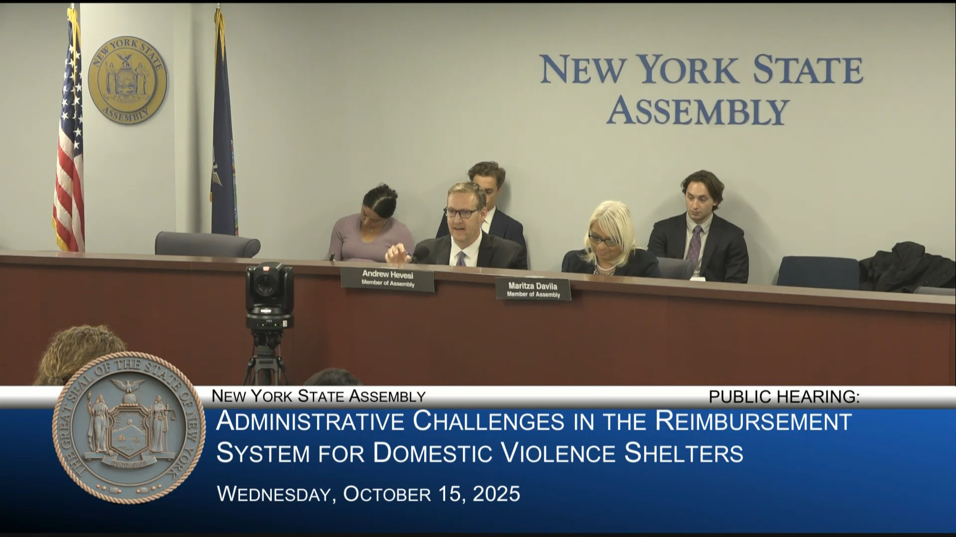 Hevesi Co-Chairs Hearing on Challenges in NY's Reimbursement System for Domestic Violence Shelters