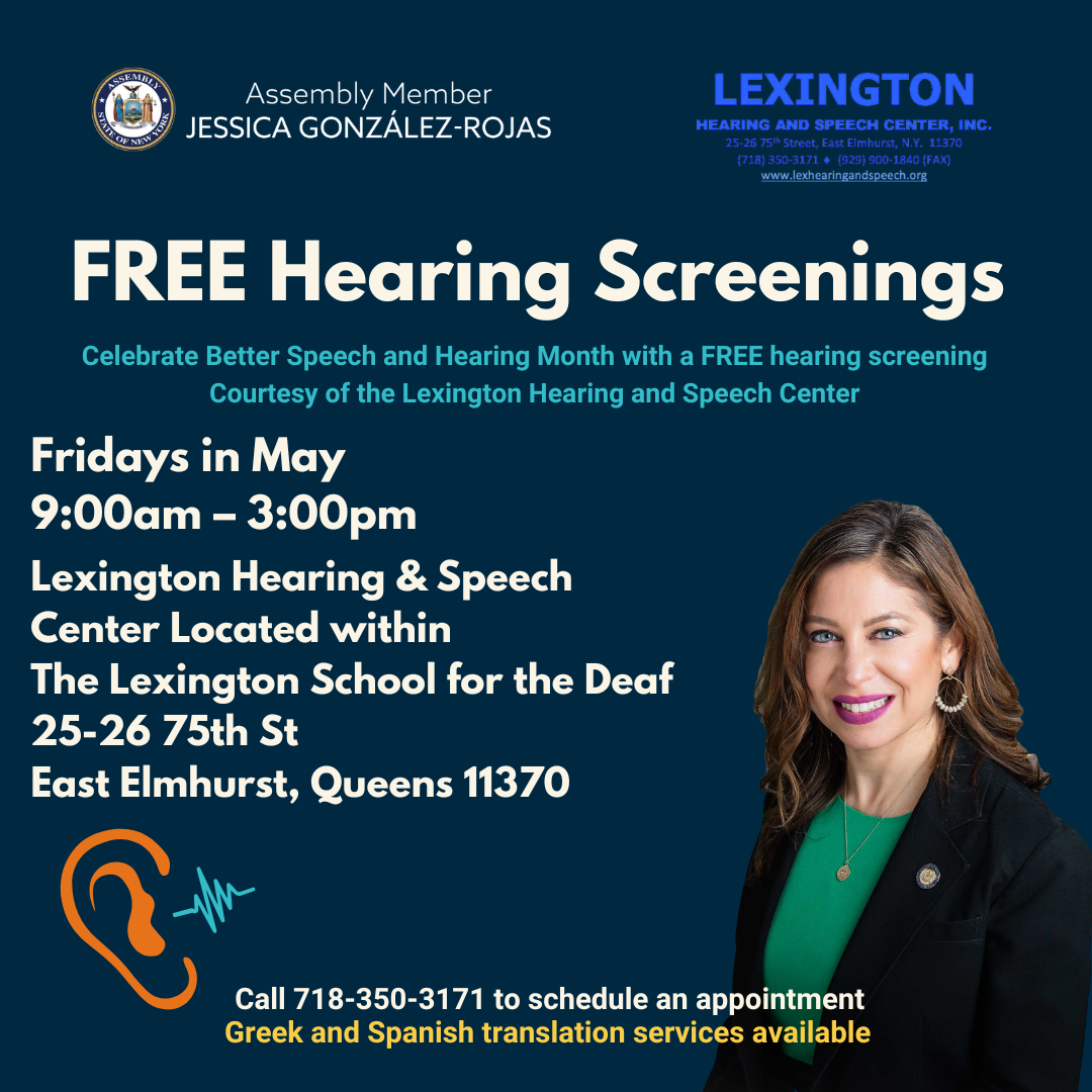 Free Hearing Screenings – May – English version