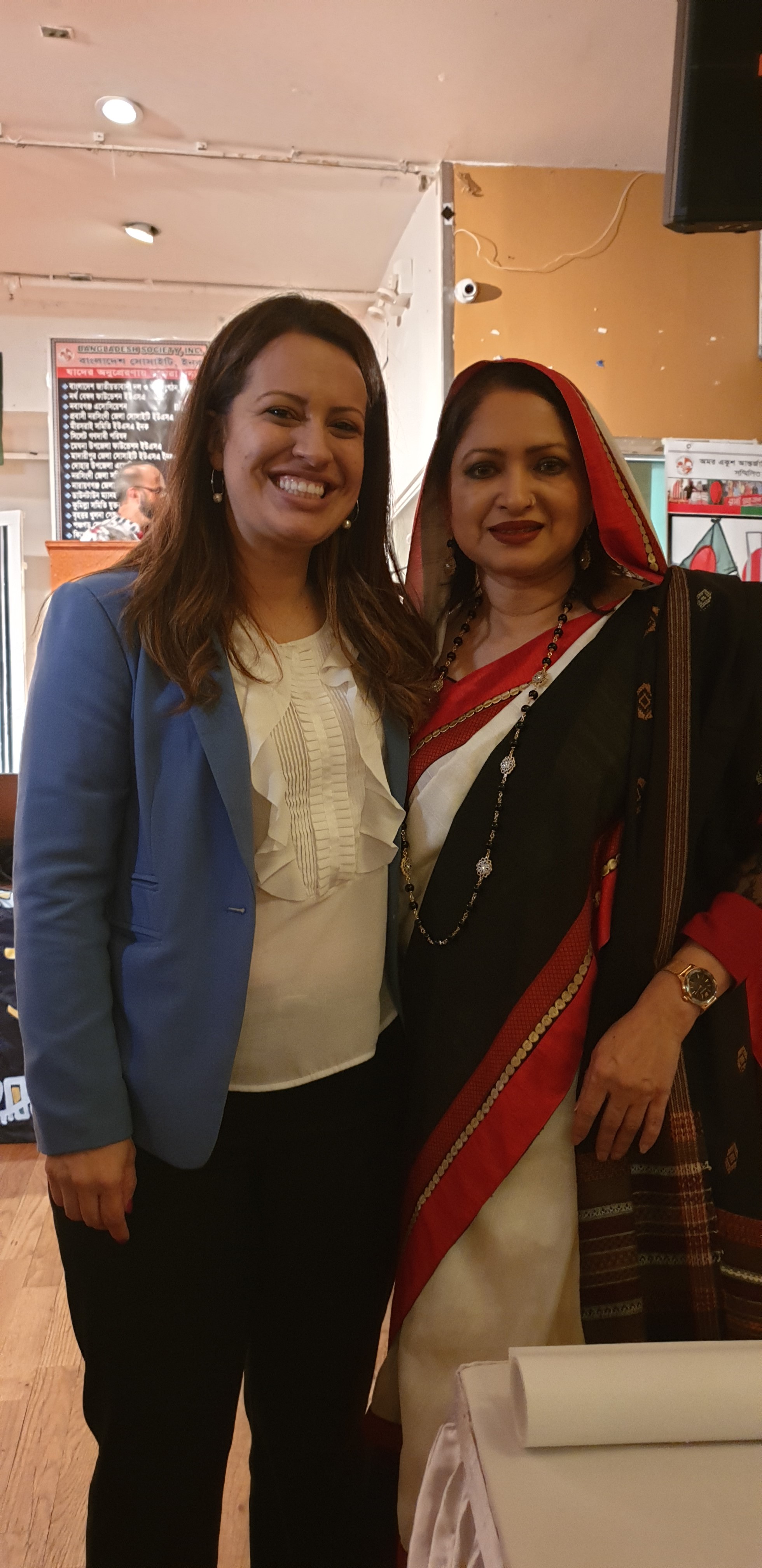 Assemblywoman Cruz attends the International Mothers Language Day event.