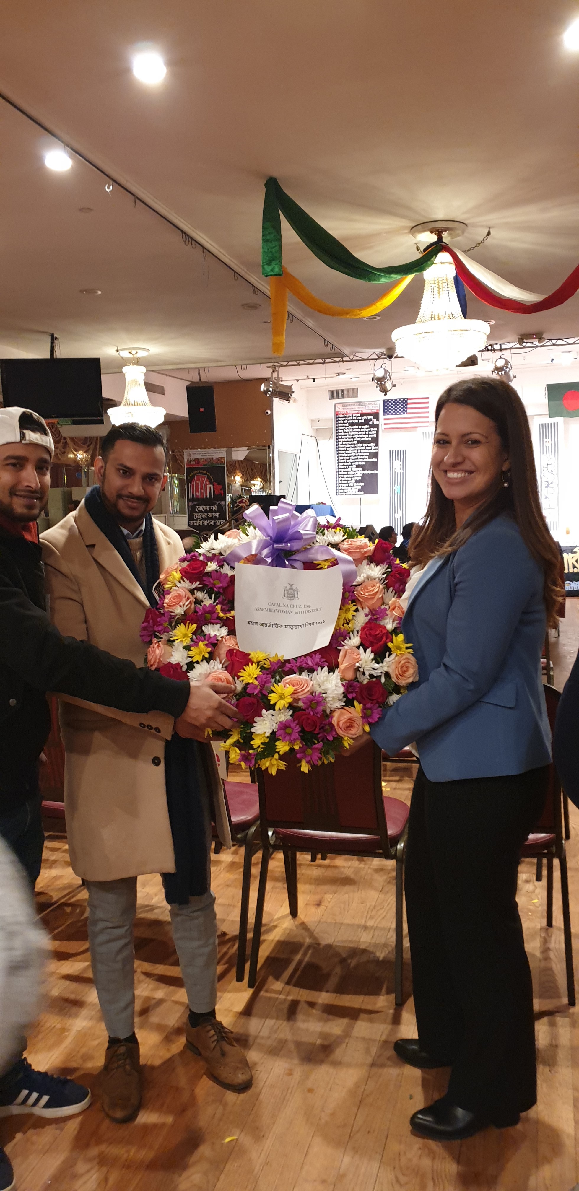 Assemblywoman Cruz attends the International Mothers Language Day event.