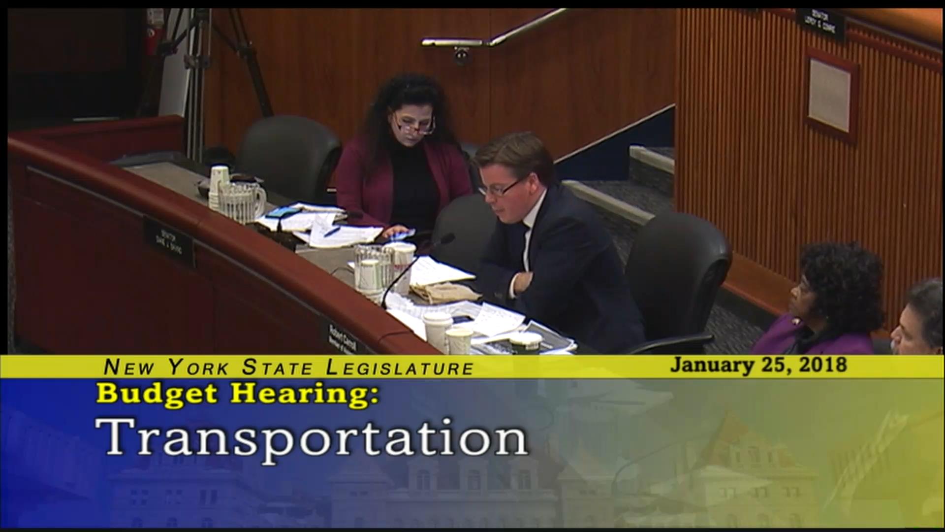 Budget Hearing on Transportation in New York