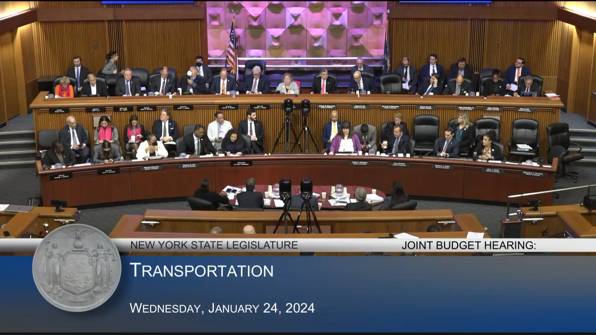 MTA Chairman Testifies During Joint Budget Hearing on Transportation