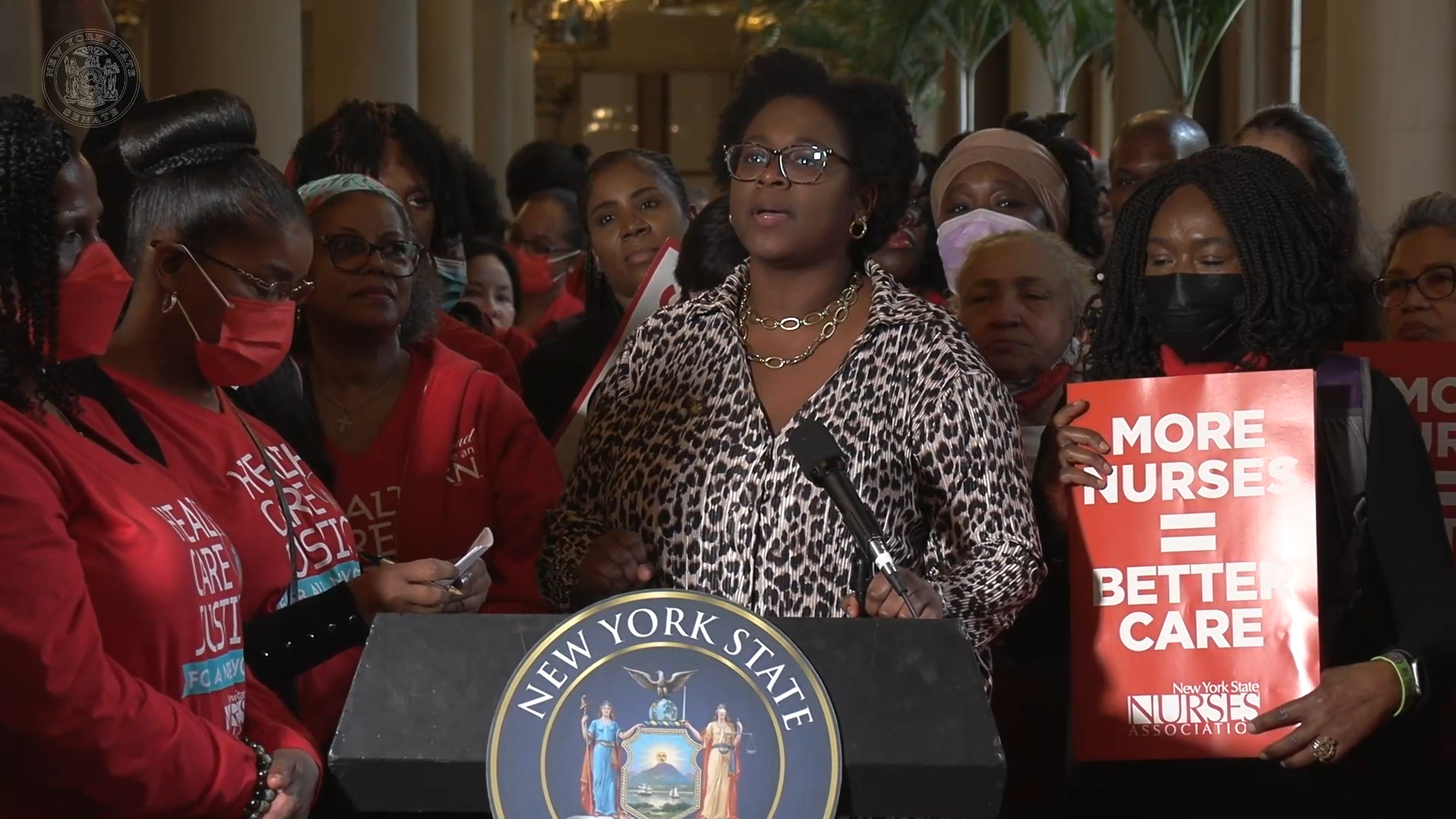 Forrest Speaks at Healthcare Justice Rally