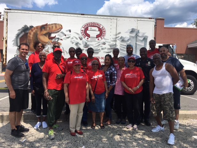 Shredding Event in conjunction with AARP, NCO Officers, Millennium Development and Staff.