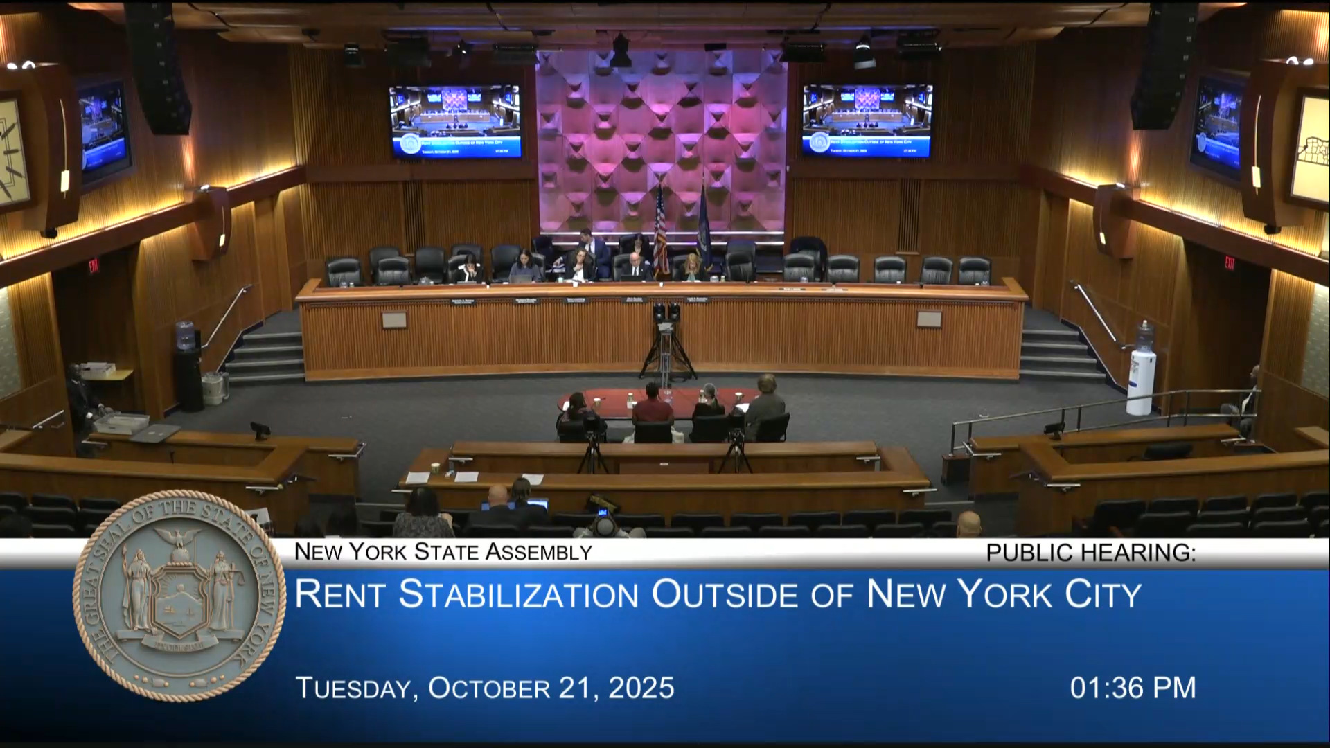 Supporters of the Rent Emergency Stabilization for Tenants Act (REST) Testify During Public Hearing on Rent Stabilization Outside NYC