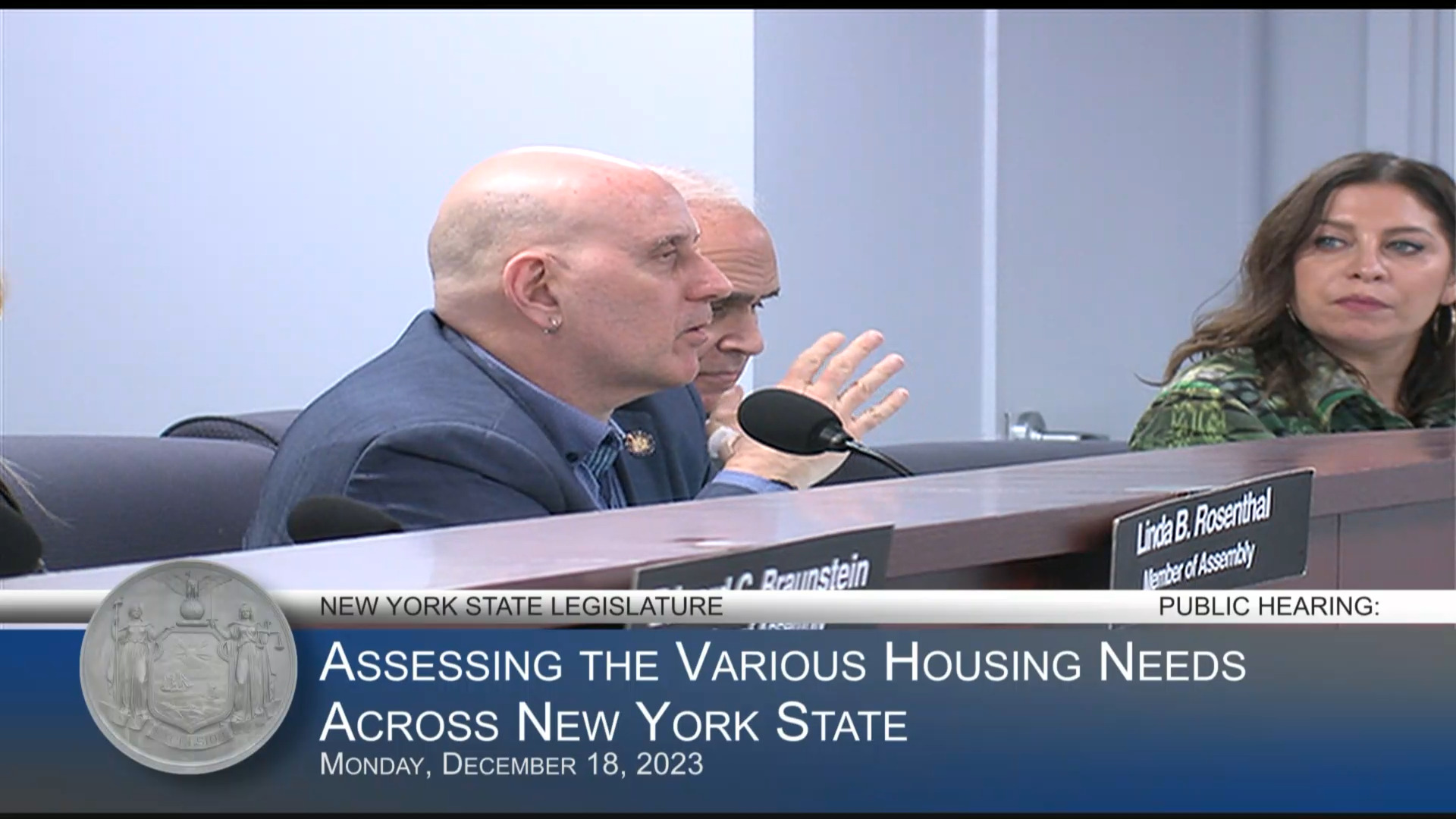 NYC District Council of Carpenters Representative Testifies During a Public Hearing to Assess the Various Housing Needs Across NYS