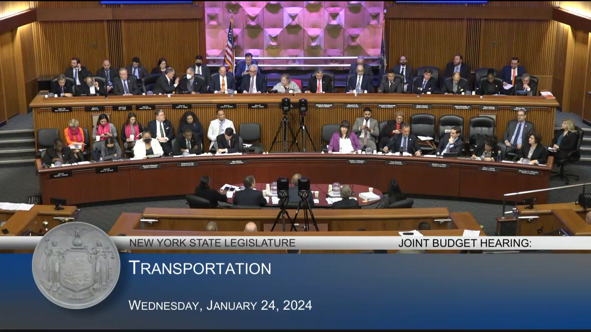 MTA Chairman Testifies During Joint Budget Hearing on Transportation