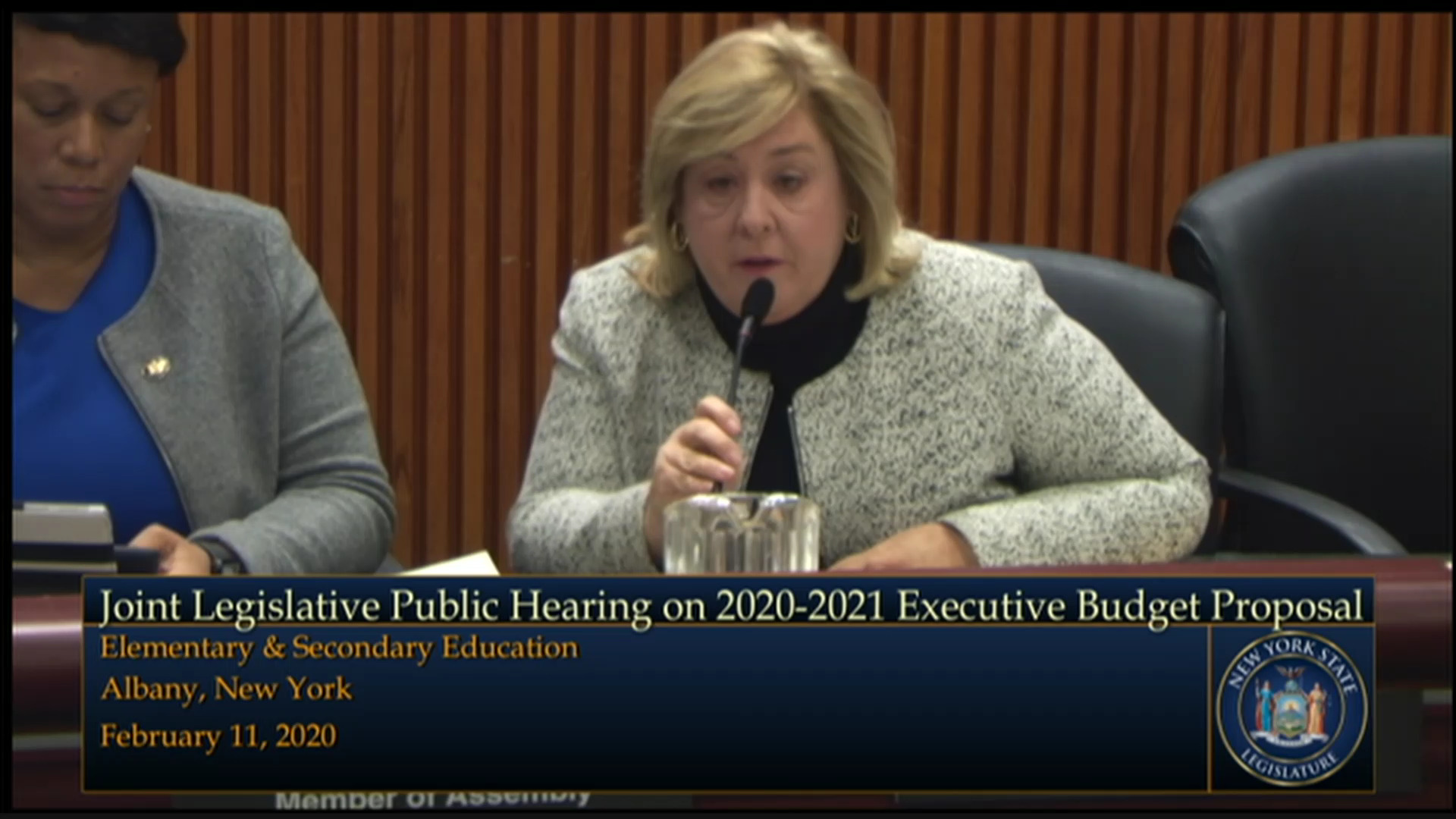 Education Commissioner Testifies During Budget Hearing on Elementary and Secondary Education