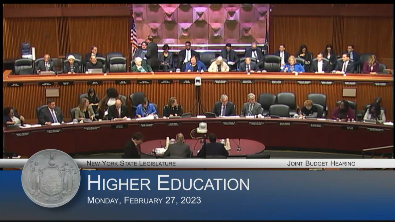 SUNY & CUNY Chancellors Testify During Budget Hearing on Higher Education