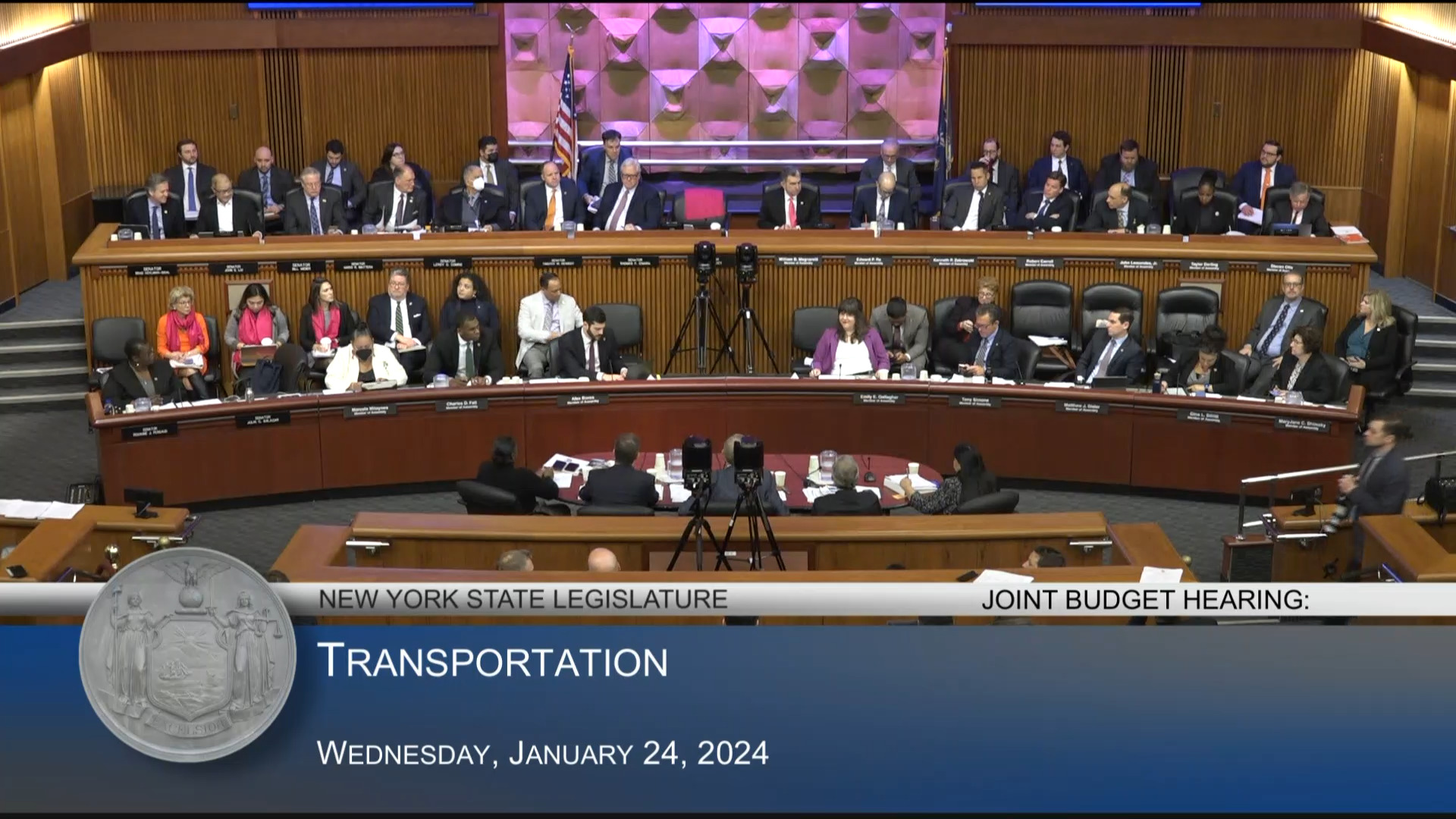 MTA Chairman Testifies During Joint Budget Hearing on Transportation