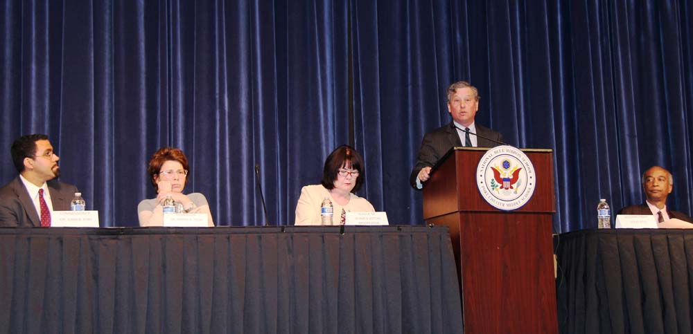 Assemblyman Otis hosts Common Core Forum at the Port Chester Middle School.