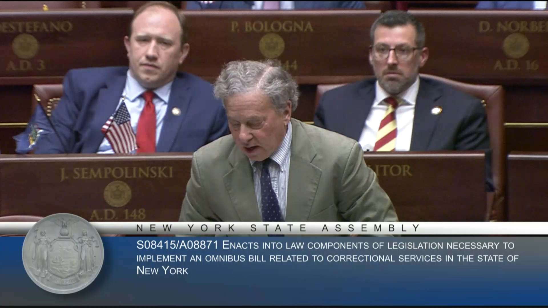 Omnibus Bill Related to Correctional Services in NY