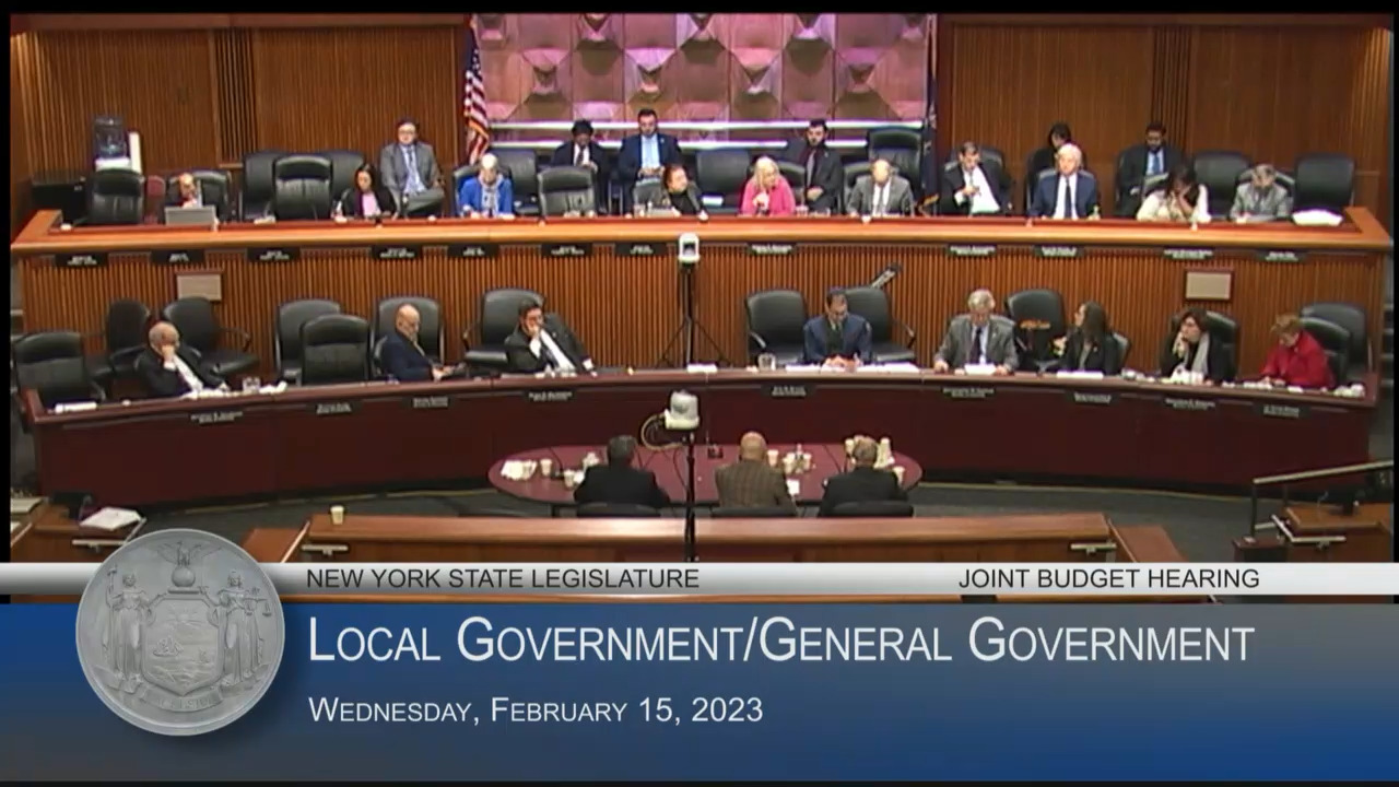 NYCOM and NYSAC Directors Testify During Budget Hearing on Local/General Government