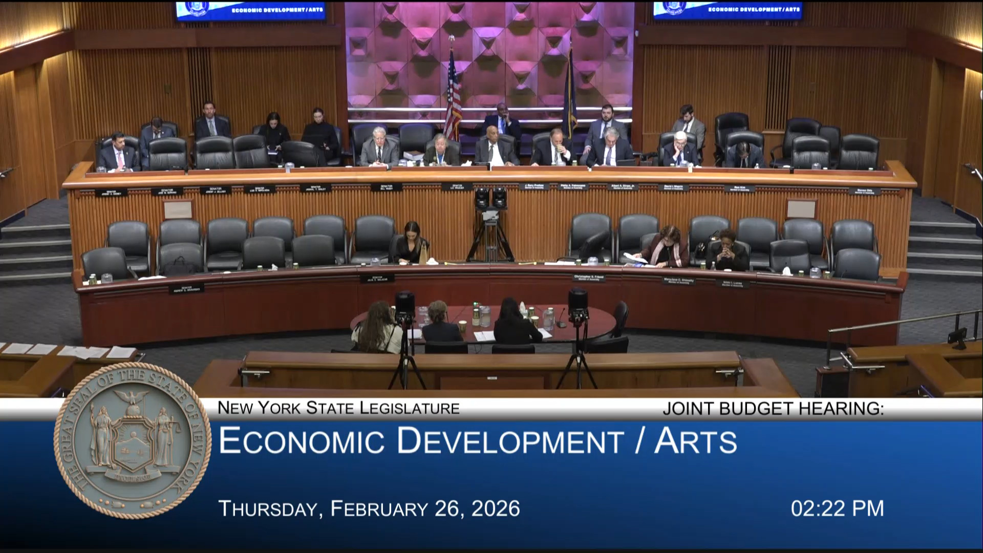 NYSCA Executive Director Testify During Budget Hearing on Economic Development/Arts