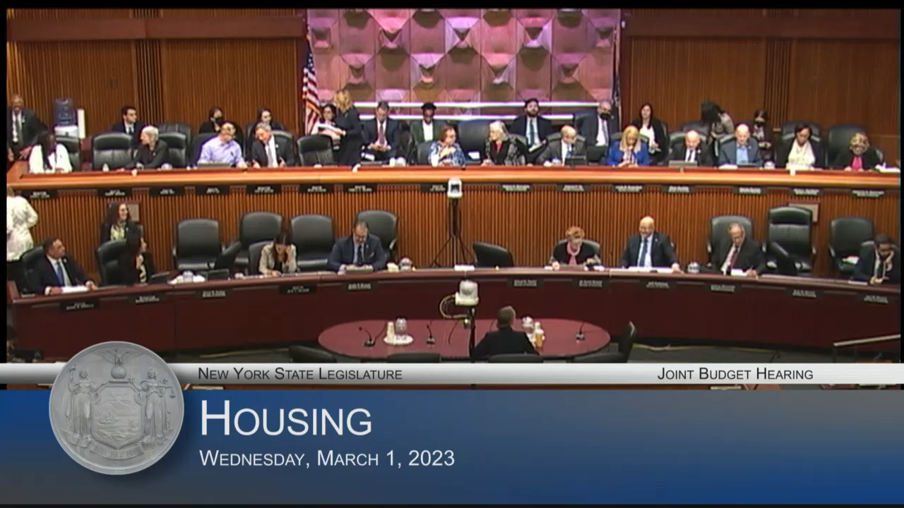 Homes & Community Renewal Commissioner Testifies During Budget Hearing on Housing