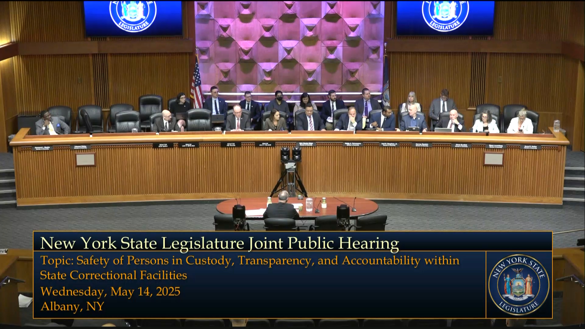 DOCCS Commissioner Testifies During Joint Legislative Public Hearing