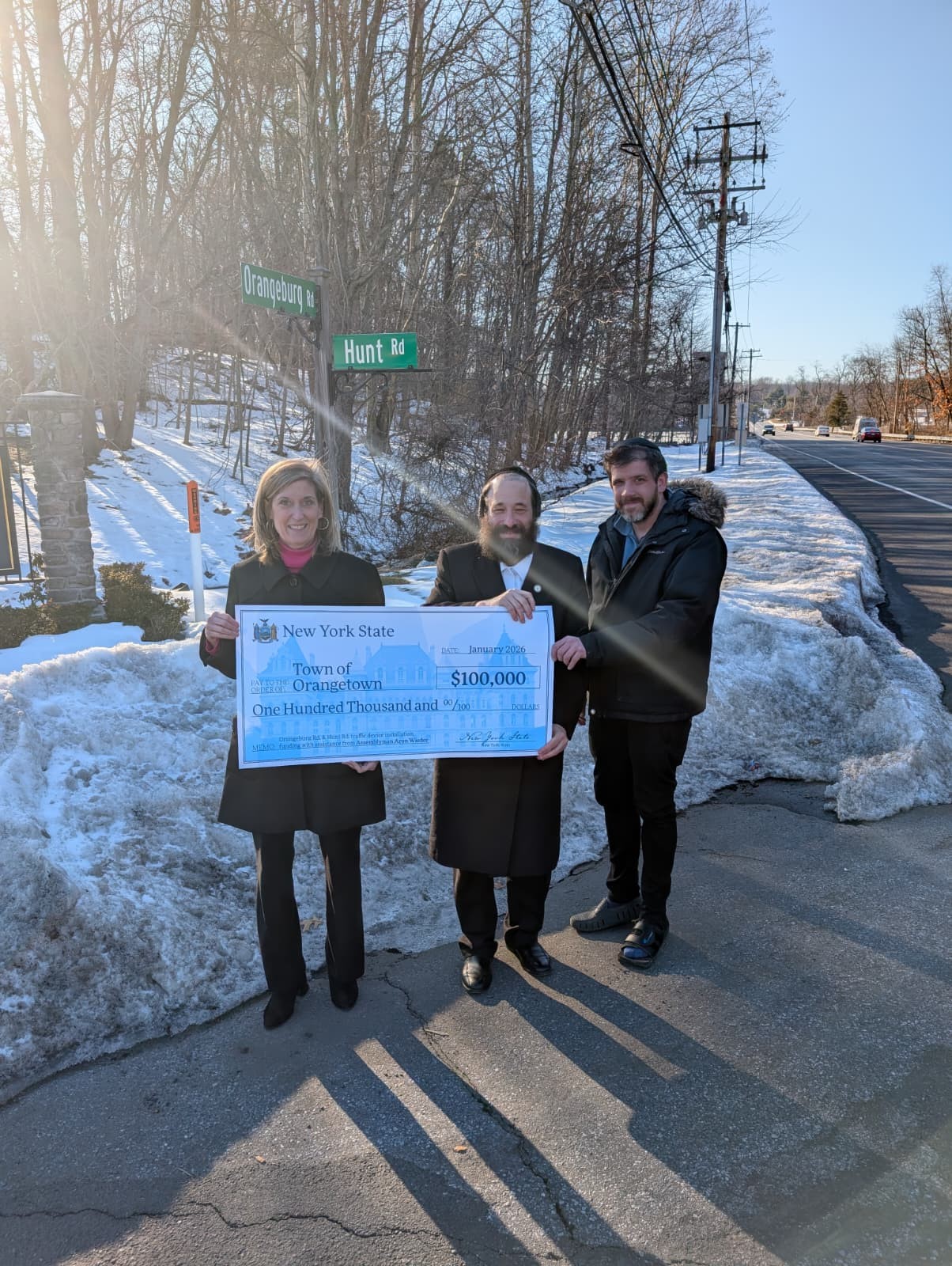 Assemblymember Wieder Secures $100,000 State Grant for New Traffic Signal in Orangetown