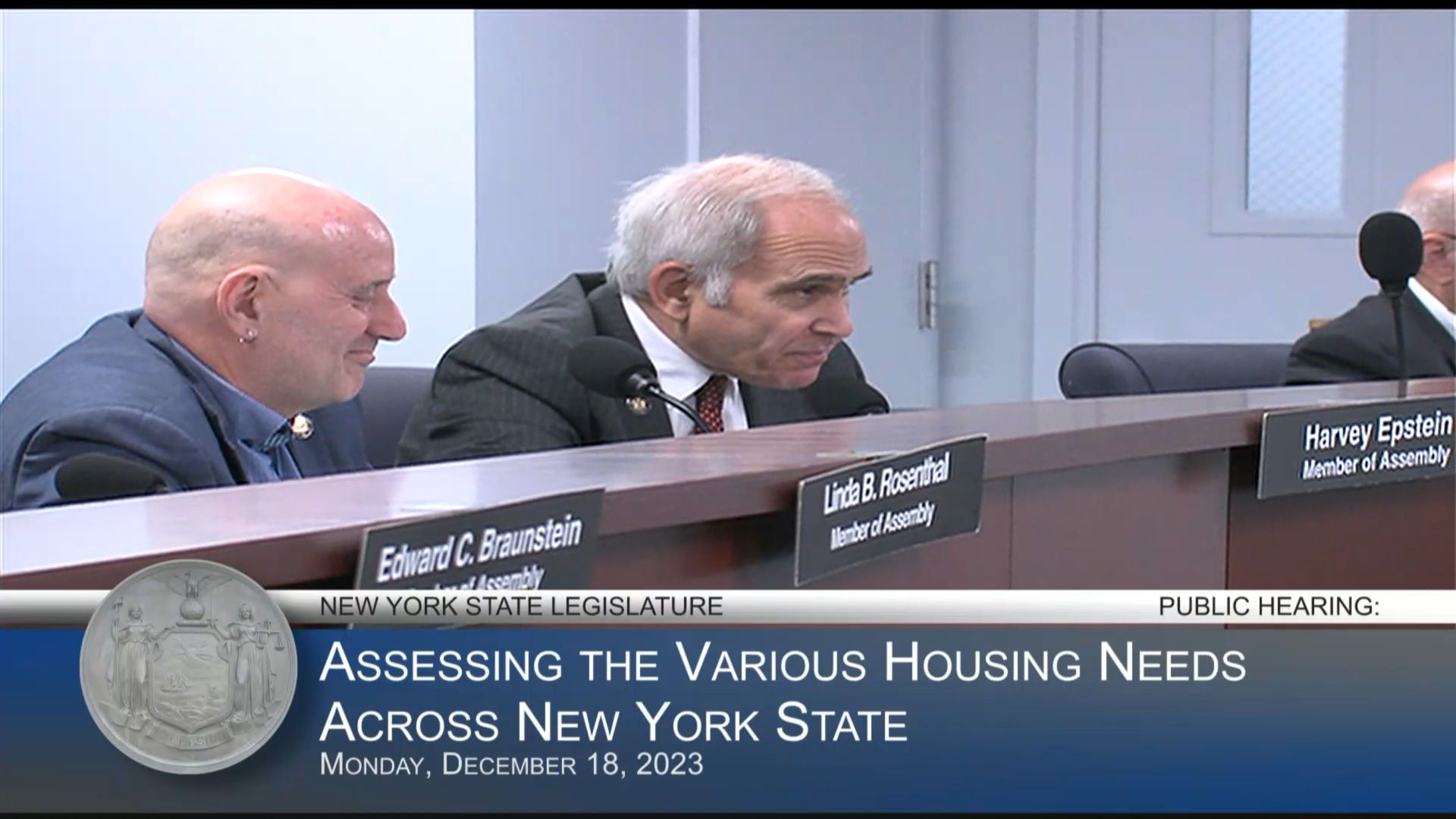 NYC Housing Officials Testify During a Public Hearing to Assess the Various Housing Needs Across NYS