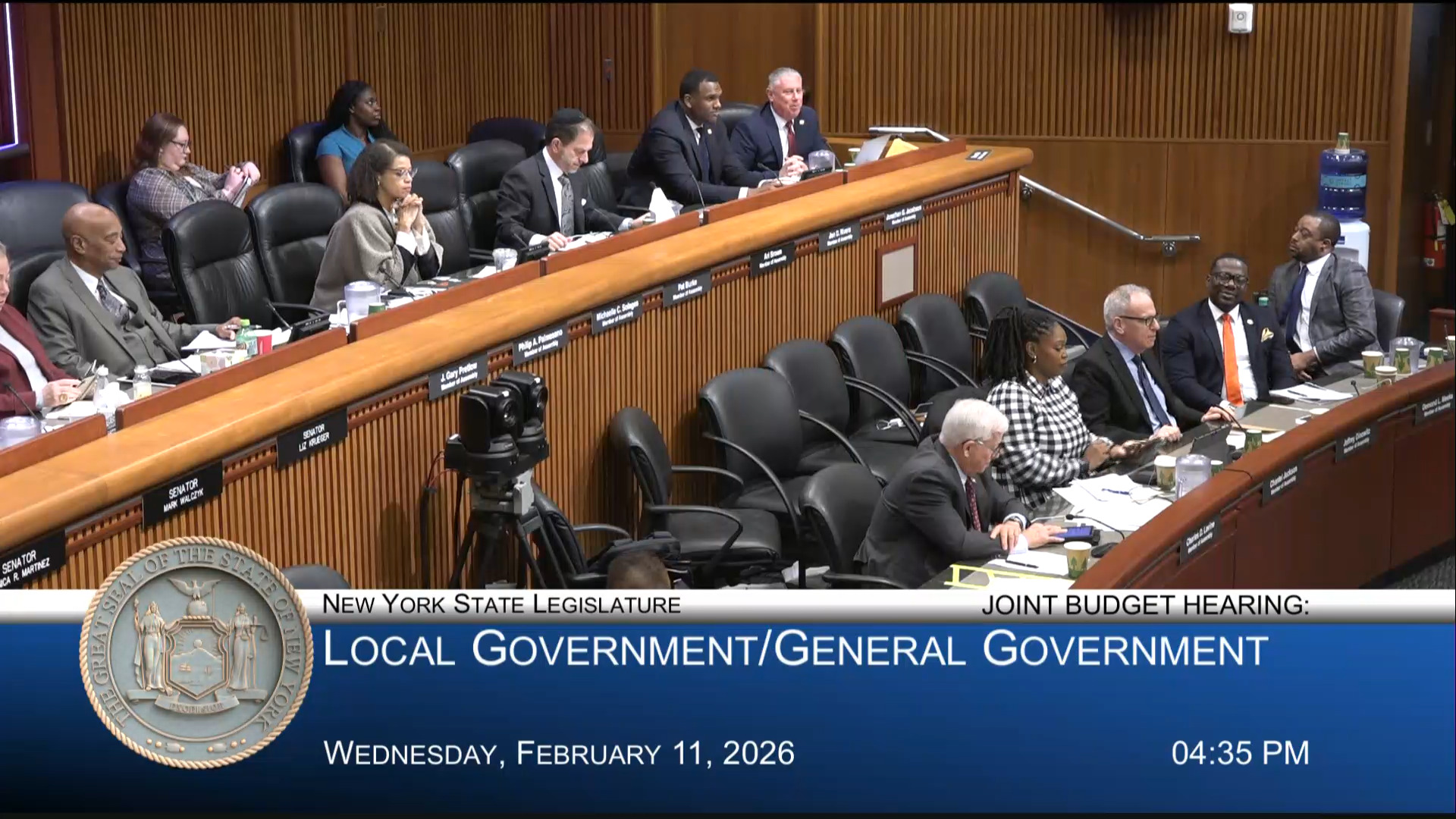 Albany Mayor Testifies During Budget Hearing on Local/General Government