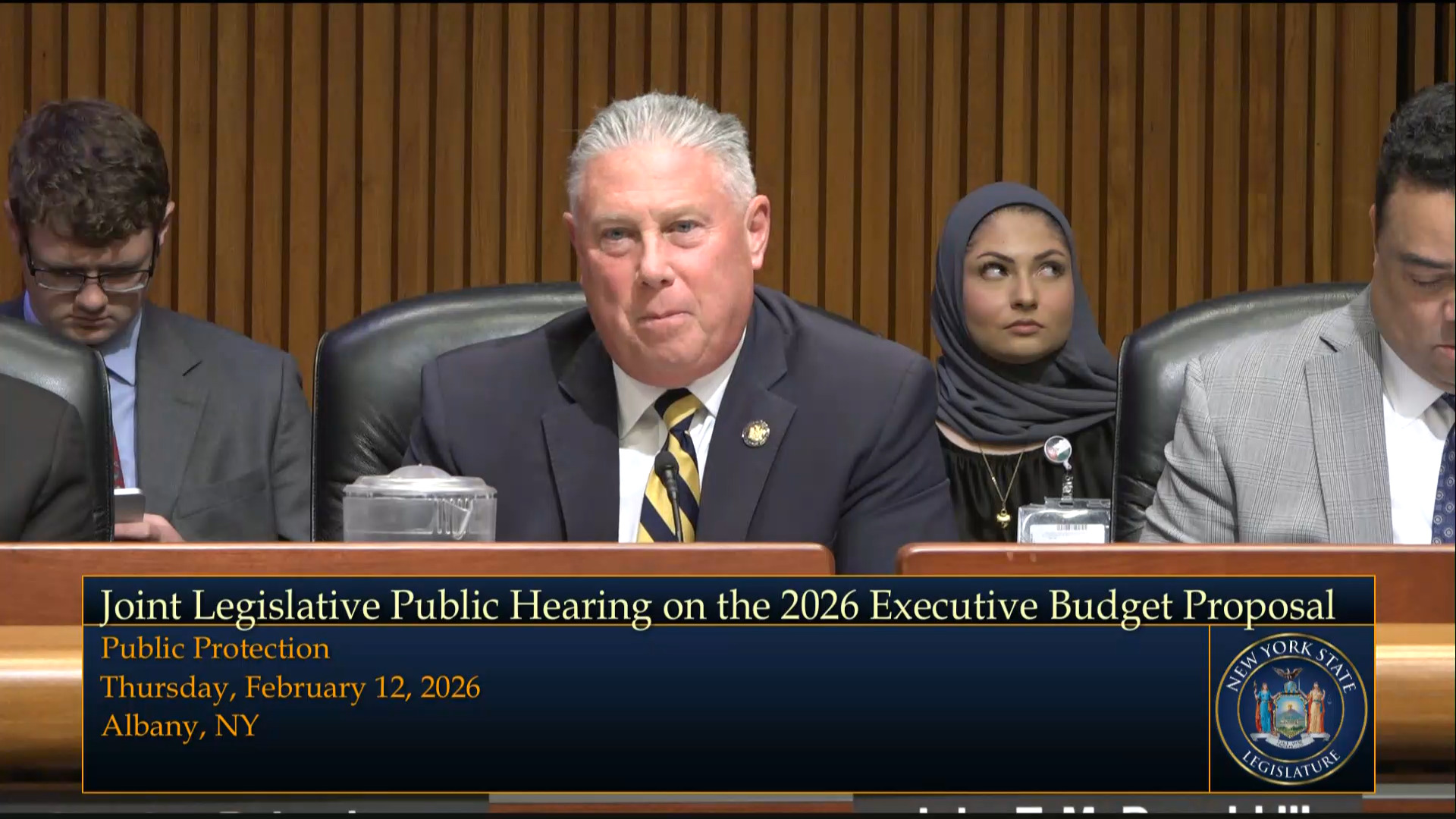 State Officials Testify During Budget Hearing on Public Protection