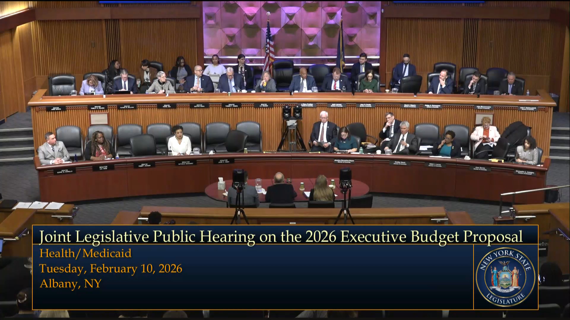 NYS Dept. of Health Commissioner Testifies During Budget Hearing on Health and Medicaid