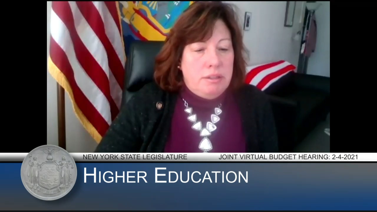 Buttenschon Questions SUNY Chancellor During Budget Hearing on  Higher Education