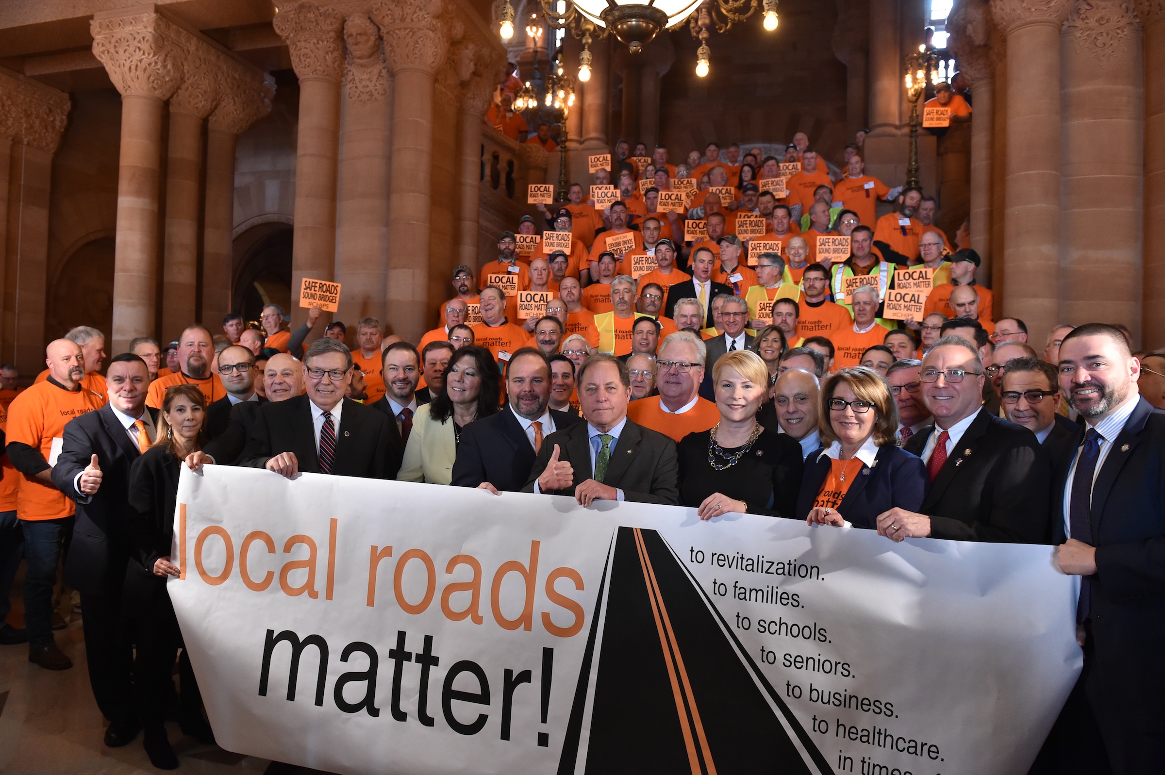 State Senator Tom O’Mara (R,C,I-Big Flats), Assemblyman Phil Palmesano (R,C,I-Corning) and a group of state Senators and members of the Assembly today joined a statewide coalition of county and t