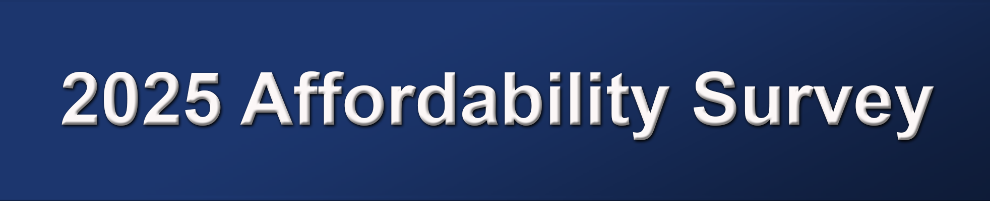 2025 Affordability Survey