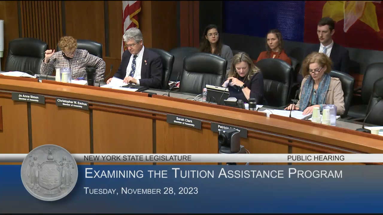 Commission on Independent Colleges and Universities President Testifies at Hearing on the NYS Tuition Assistance Program