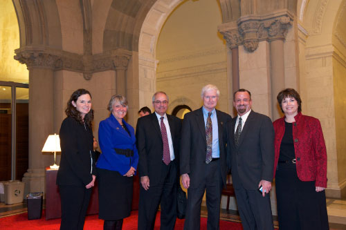 Assemblyman Bronson meets with local college officials from RIT to discuss economic development and job creation.