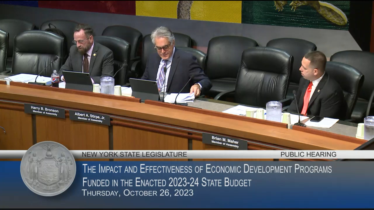 Bronson Chairs Hearing on the Effectiveness of Economic Development Programs Funded in 2023-24 State Budget