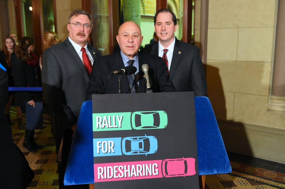 Pushing for ridesharing in Upstate & Long Island.