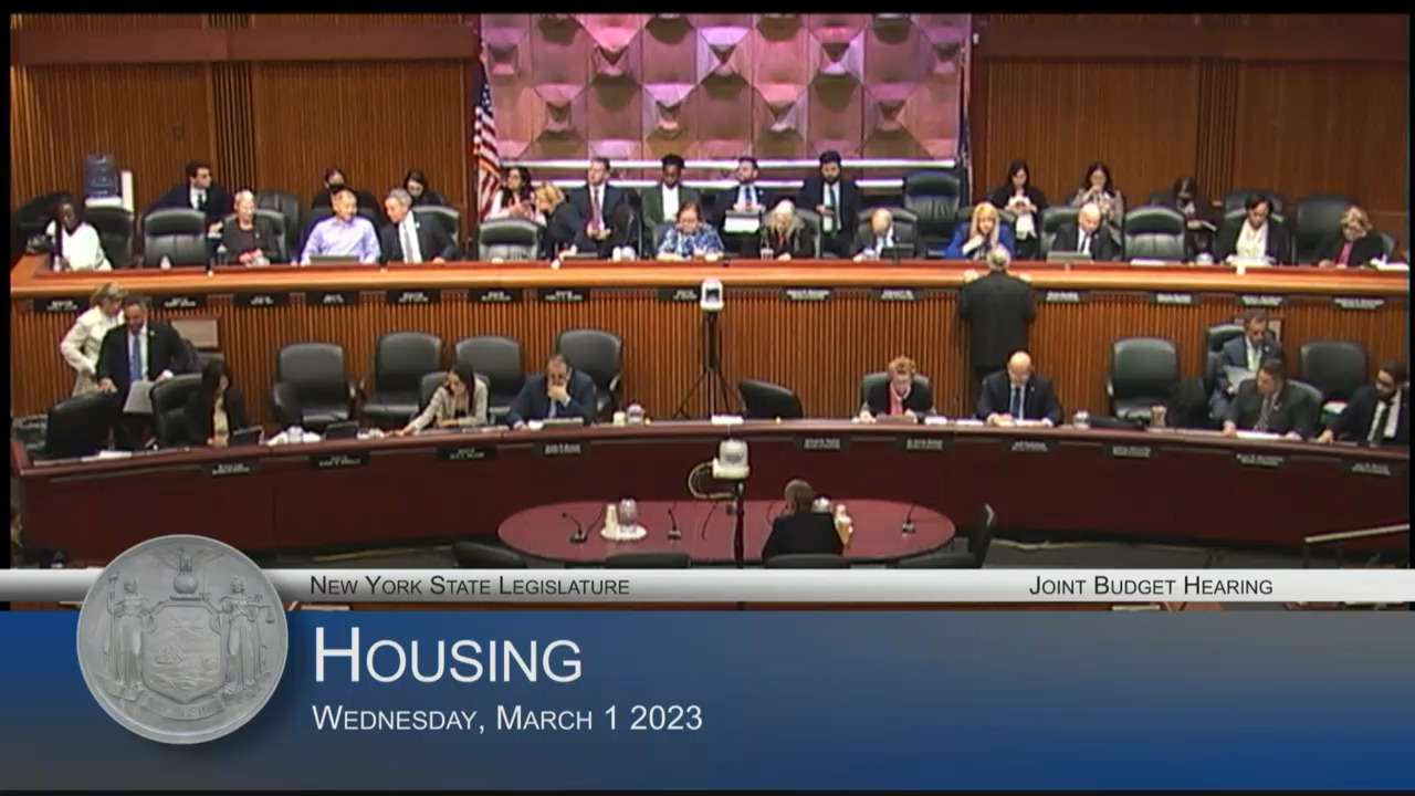 Homes & Community Renewal Commissioner Testifies During Budget Hearing on Housing