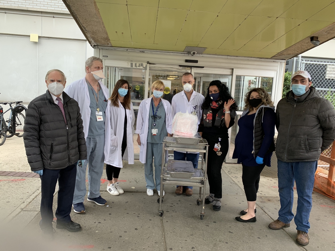 Assemblyman Colton Together with the UPDC President Organized Food Delivery to the Coney Island Hospital