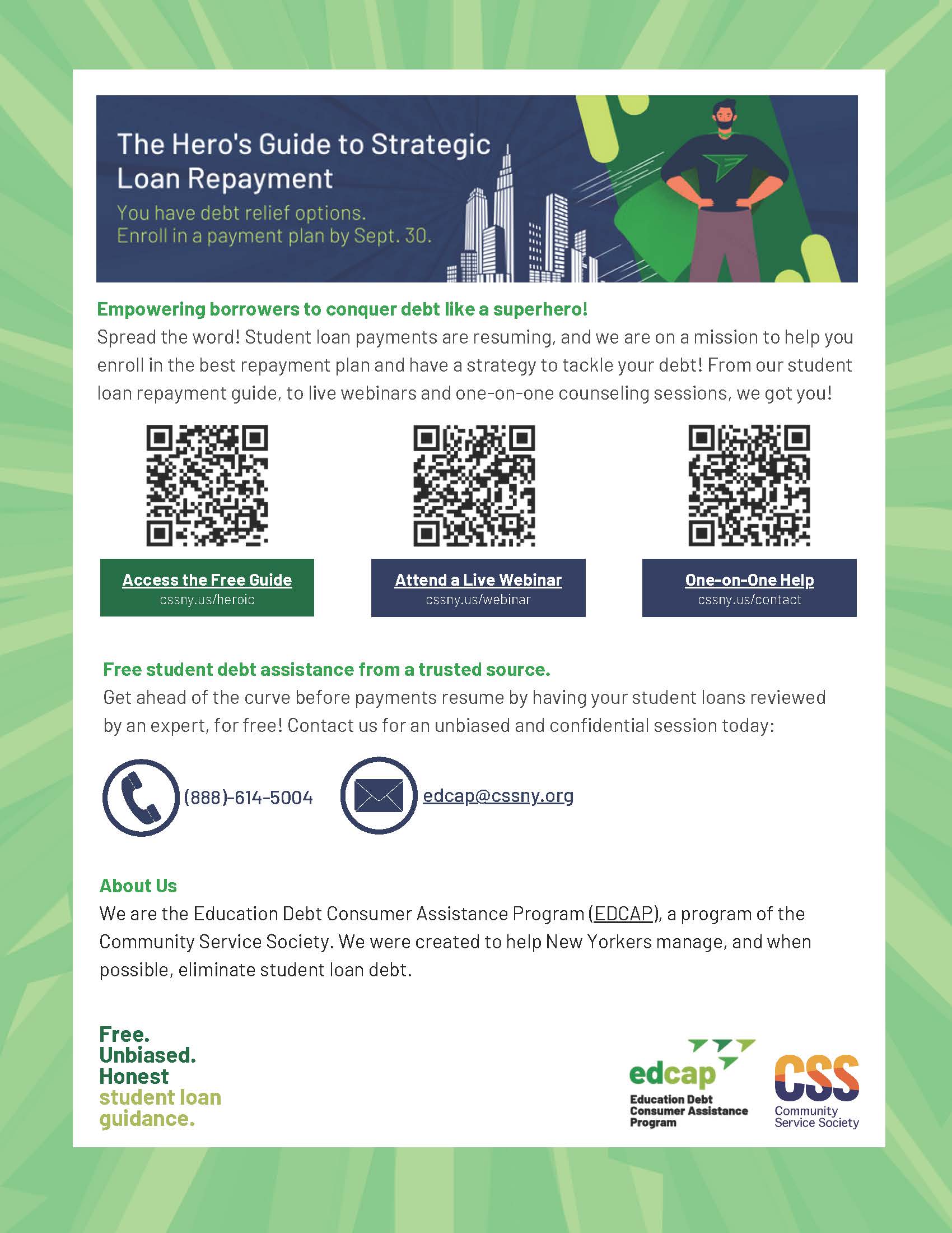 Student Loan Repayment Flyer 2023